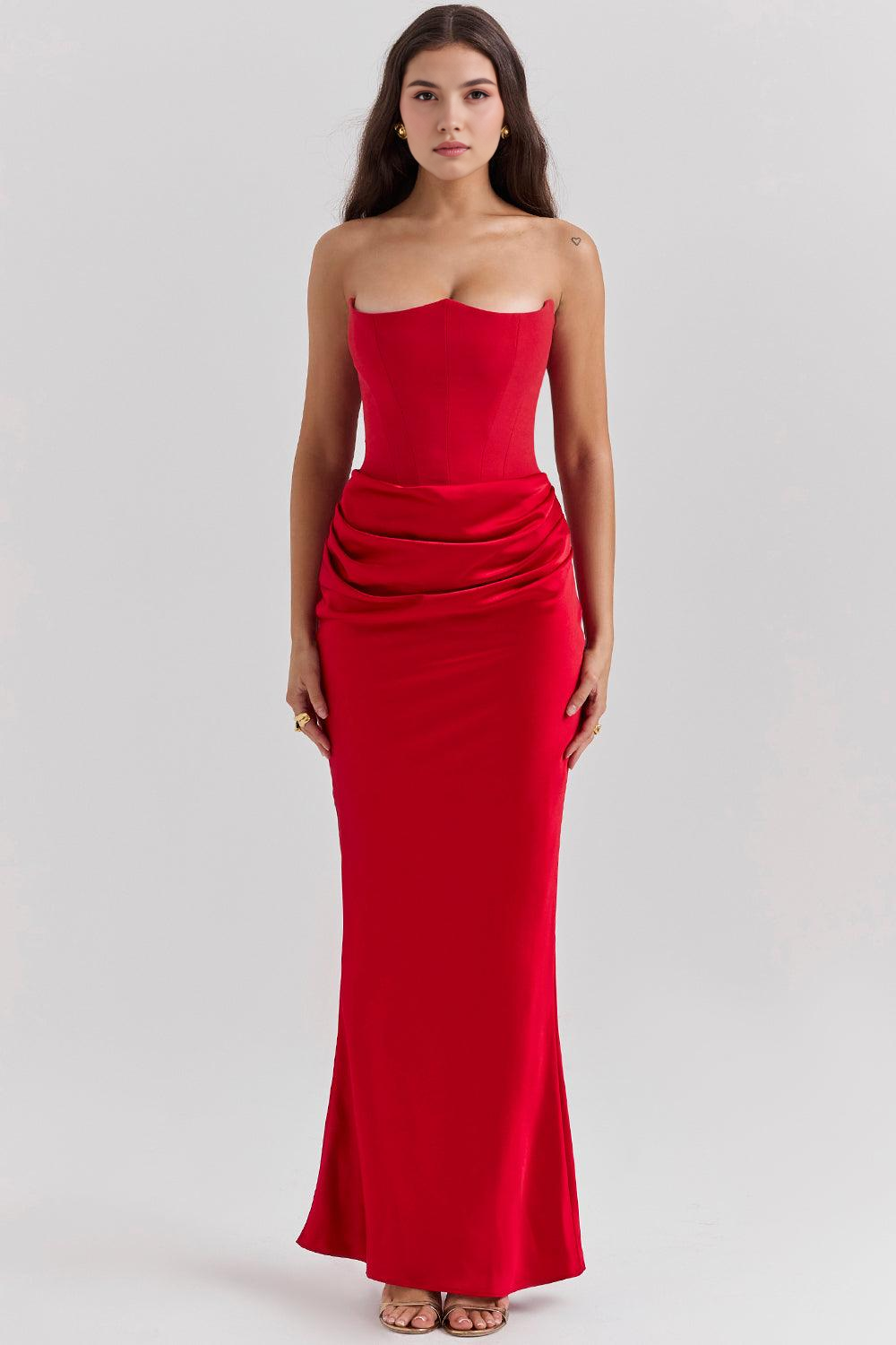 Sukienka Serene – Elegancja w Satynie