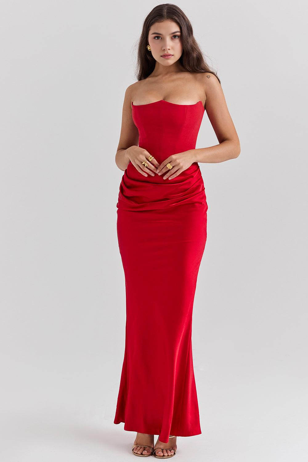 Sukienka Serene – Elegancja w Satynie