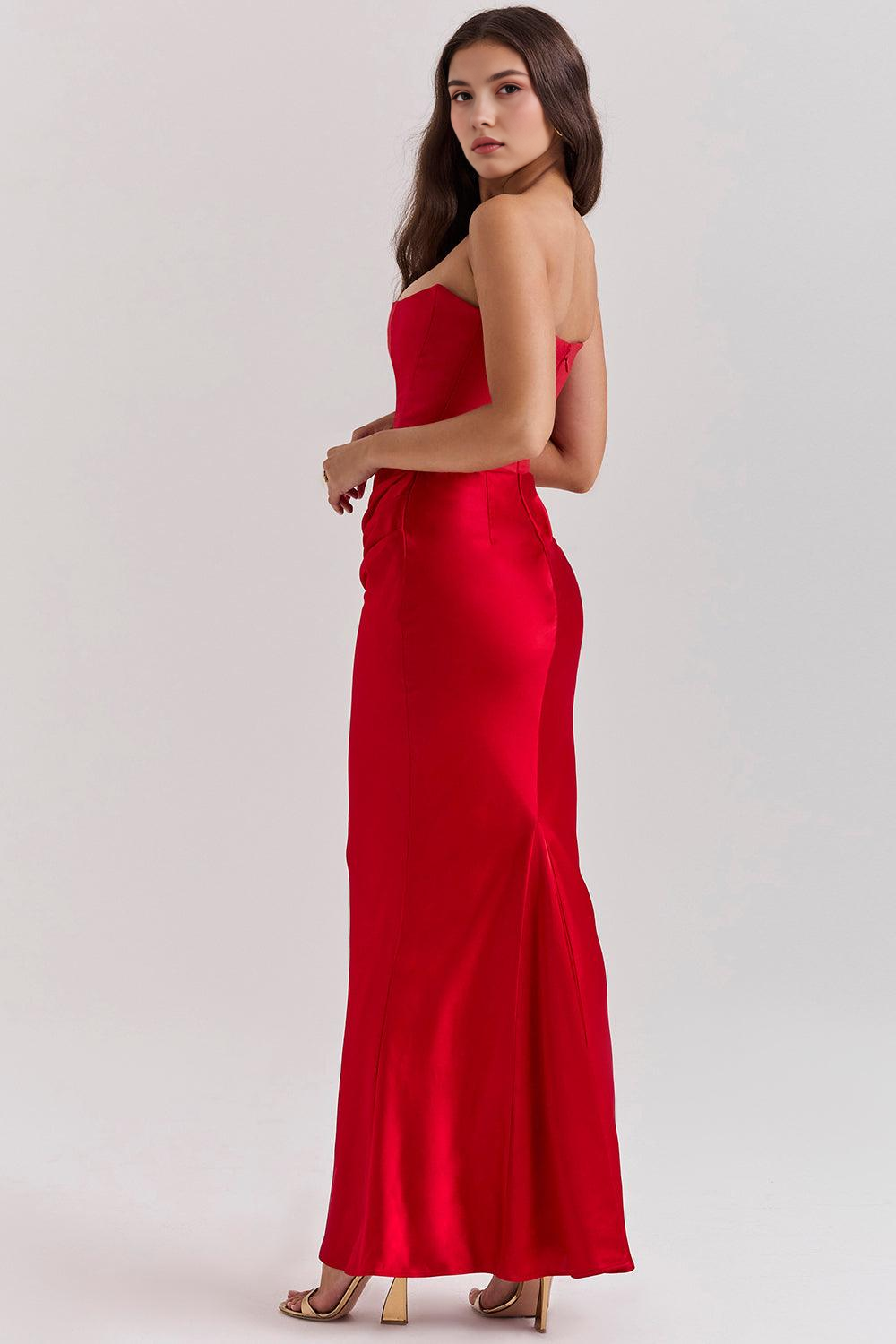 Sukienka Serene – Elegancja w Satynie