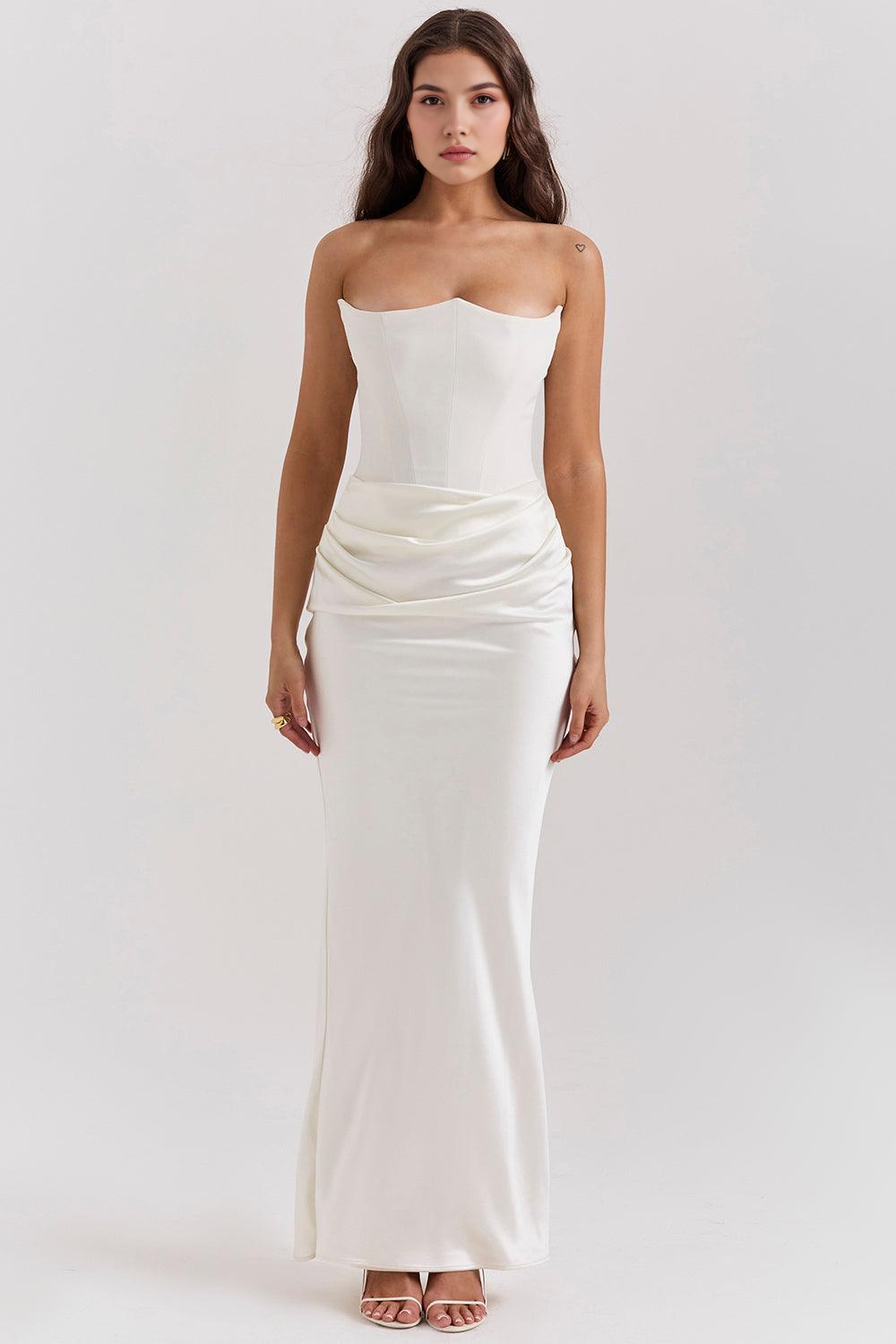 Sukienka Serene – Elegancja w Satynie