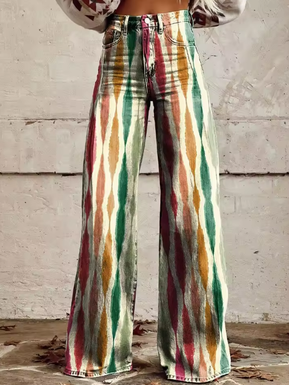 Cicha Klasa | Modne Boho Vintage Spodnie dla Stylowego i Wygodnego Looku
