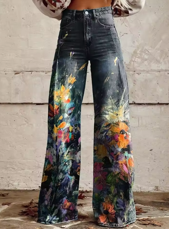 Cicha Klasa | Eleganckie Boho Vintage Spodnie na Leniwy, Stylowy Look