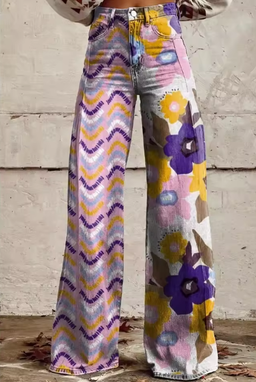 Cicha Klasa | Stylowe Boho Vintage Spodnie dla Wyjątkowego Wyglądu