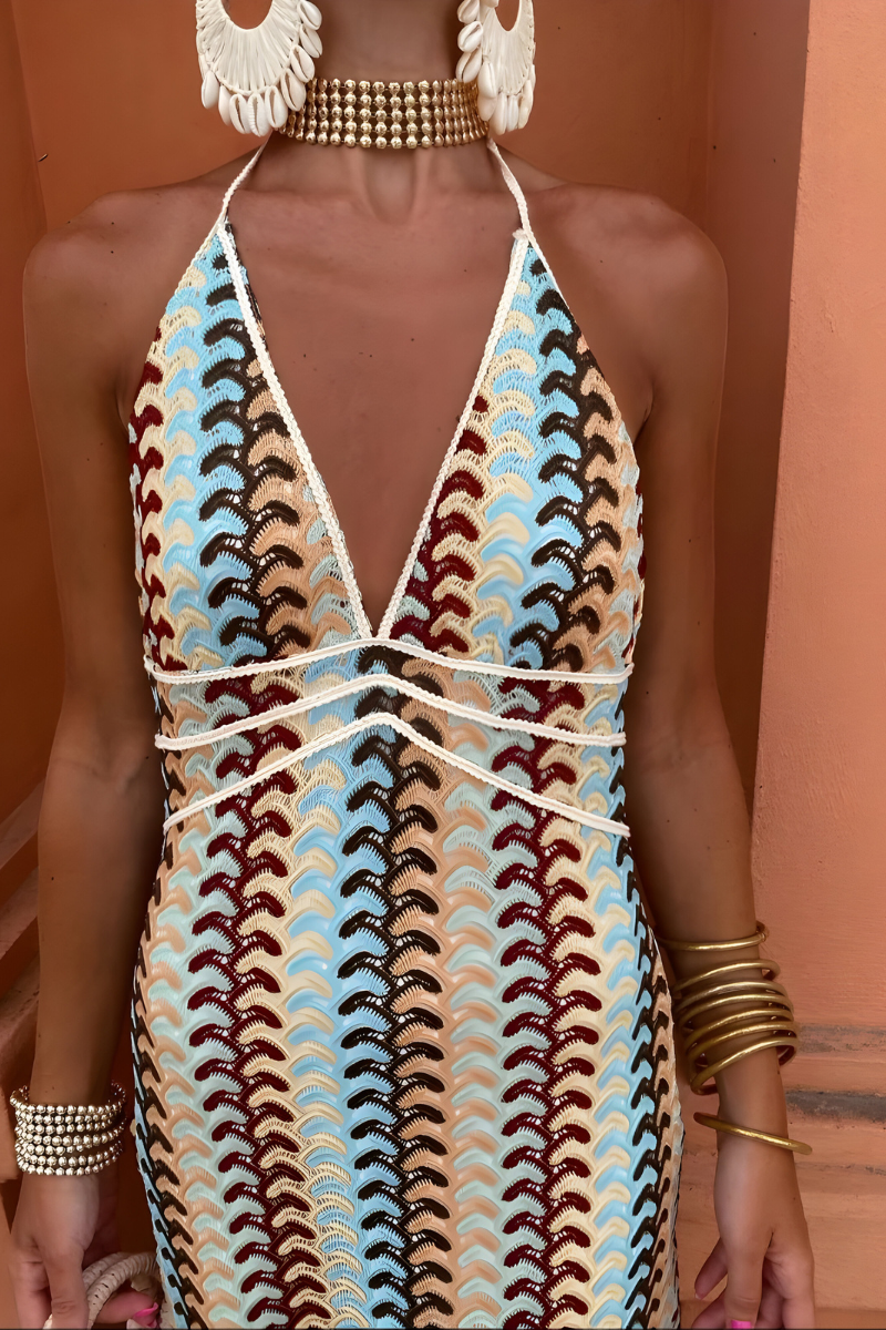 Solena™ | Boho maxi sukienka z odkrytymi plecami