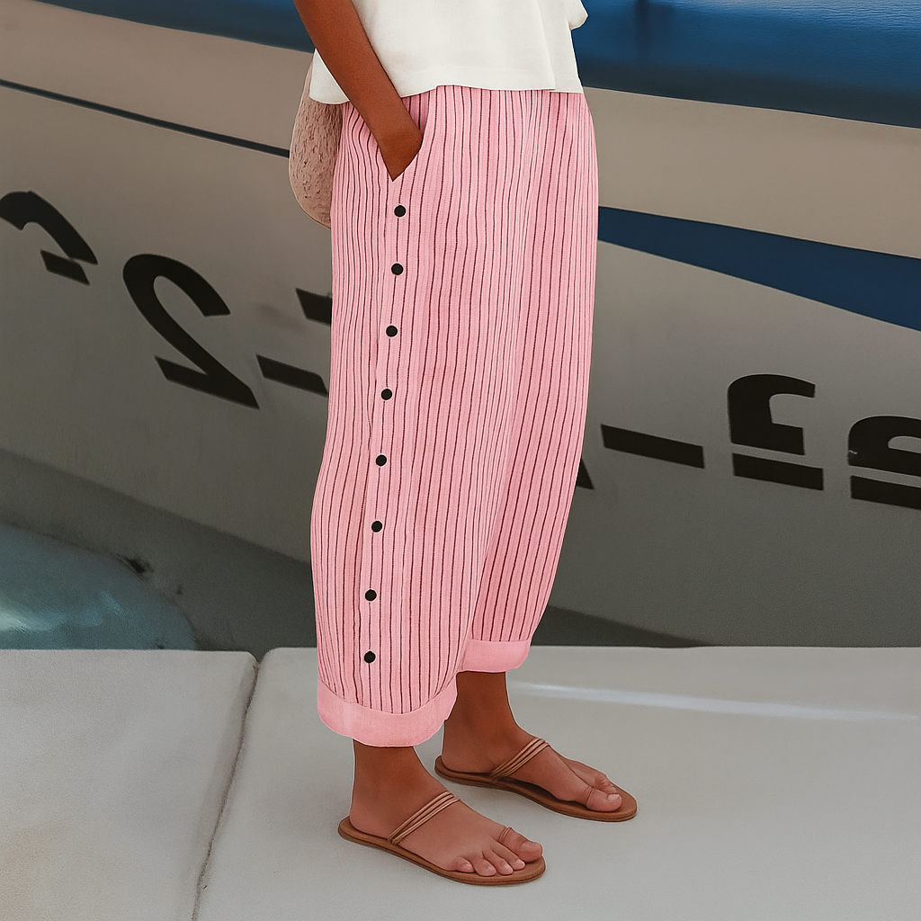 Sandrine™ | Spodnie lniane