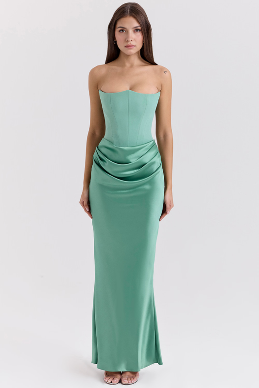 Sukienka Serene – Elegancja w Satynie