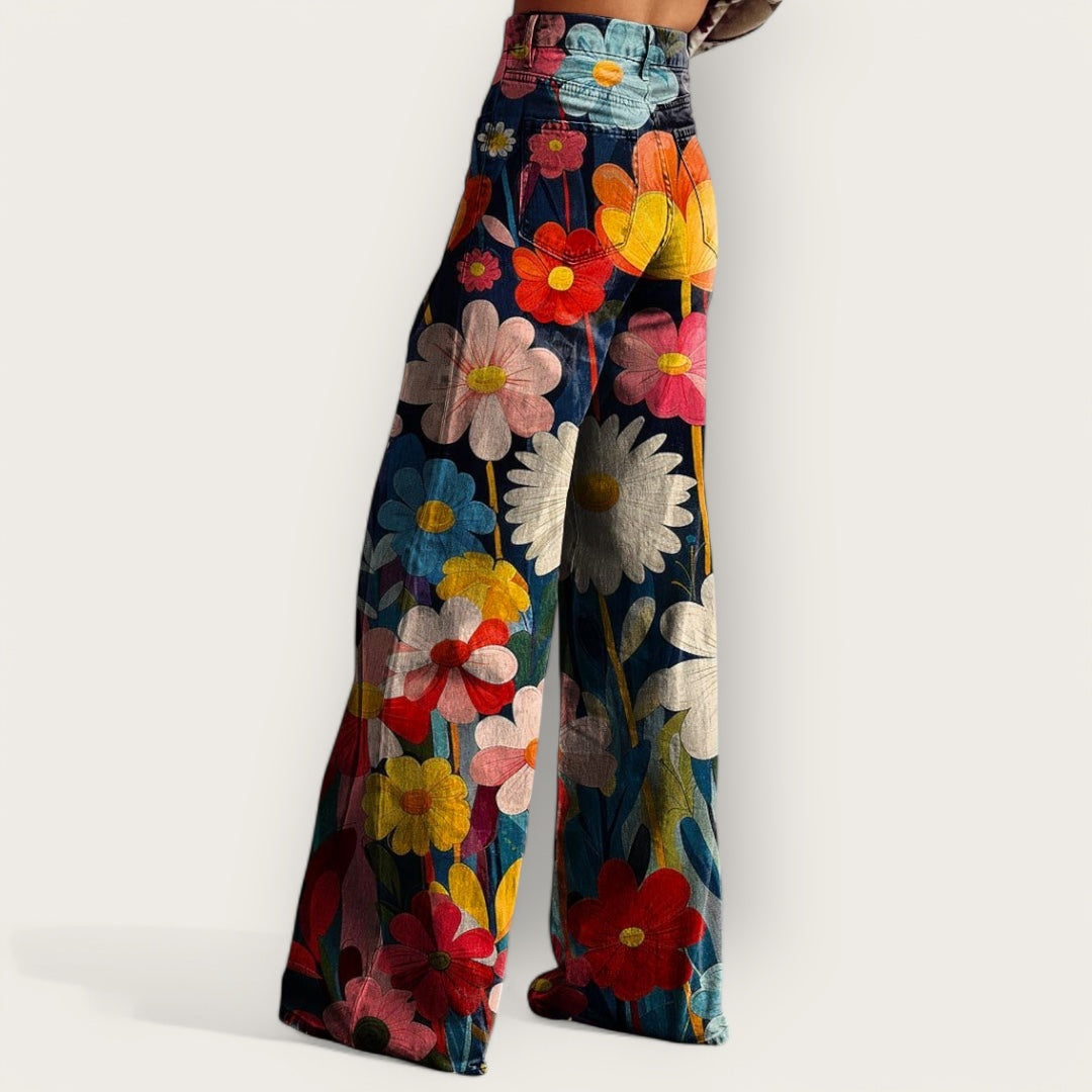 Cicha Klasa | Modne Boho Vintage Spodnie dla Stylowego Wyglądu