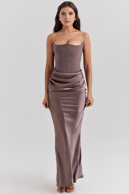 Sukienka Serene – Elegancja w Satynie